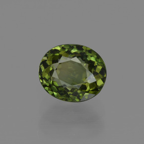 Deep Green Tourmaline Gem - 1.1ct Oval Facet (ID: 415253)