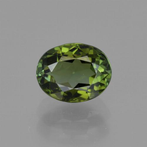 tiefgrün Turmalin Edelstein - 1.1ct Oval facettiert (ID: 415257)
