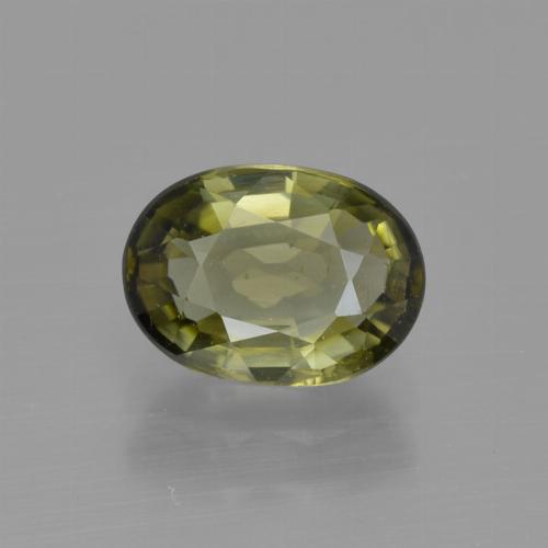 Yellowish Green Tourmaline Gem - 1.2ct Oval Facet (ID: 415331)