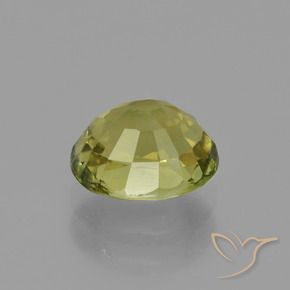 Tourmaline Gemstone in 7.1 x 5.8 mm Size for Sale, Tourmaline Stone in Earthy Yellow Color