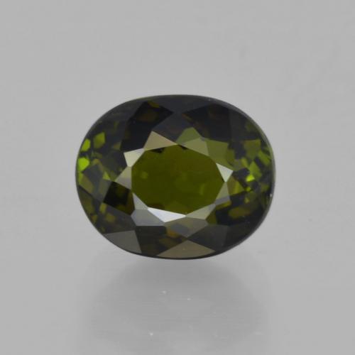 Tourmaline Vert Ovale 7,7 x 6,3mm du Mozambique, poids de 2,03 ct, pierre gemme naturelle Non traité de pureté vvs, 1 pièce de tourmaline oval facet, couleur : Vert foncé, dureté de Mohs de 7 à 7.5 convient aux bijoux de tous les jours, pierre de sagesse, Pierre de naissance d'octobre, Photo A