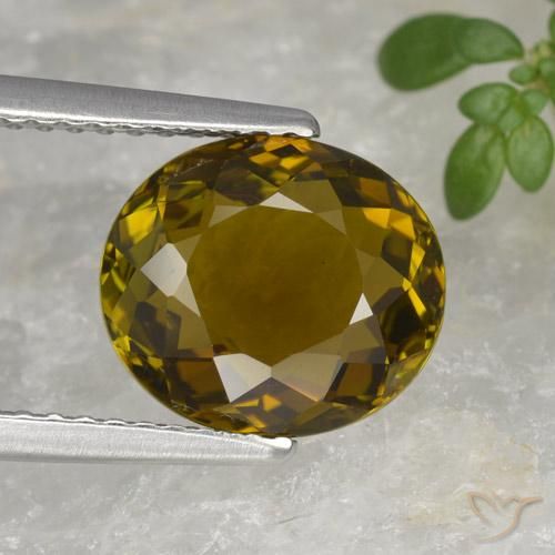 2.72ct Natural Golden Brown Tourmaline, Oval, VVS