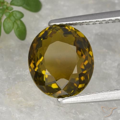 2.72 ct Brown Tourmaline Stone, Natural Tourmaline in Oval Facet Shape for Sale