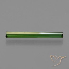 Tourmaline Gemstone in 22.7 x 2.9 mm Size for Sale, Tourmaline Stone in Medium Green Color