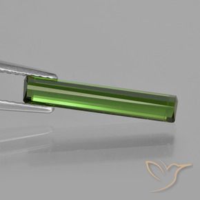 Tourmaline Gemstone in 17.4 x 3.2 mm Size for Sale, Tourmaline Stone in Forest Green Color