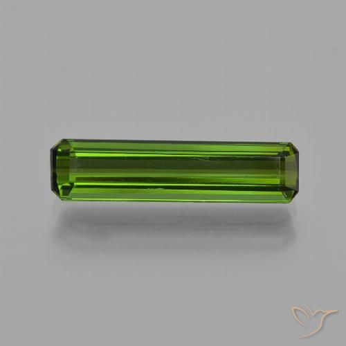 1.54ct Natural Forest Green Tourmaline, Emerald Cut, VS