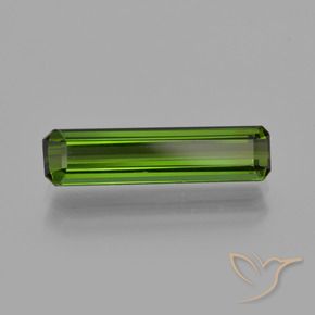 1.54 ct Green Tourmaline Stone, Natural Tourmaline in Octagon Facet Shape for Sale