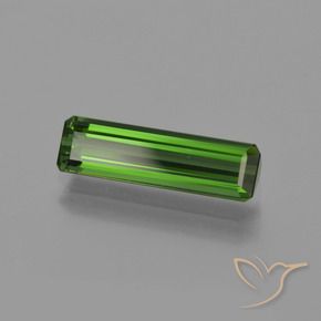 1.51 ct Green Tourmaline Stone, Natural Tourmaline in Octagon Facet Shape for Sale
