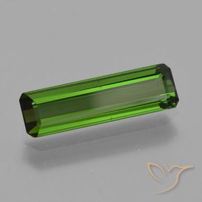 1.12 ct Green Tourmaline Stone, Natural Tourmaline in Octagon Facet Shape for Sale