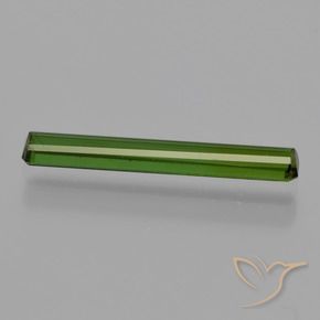 Tourmaline Gemstone in 17.7 x 2.8 mm Size for Sale, Tourmaline Stone in Earthy Green Color