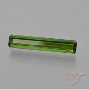 1.00 ct Green Tourmaline Stone, Natural Tourmaline in Octagon Facet Shape for Sale