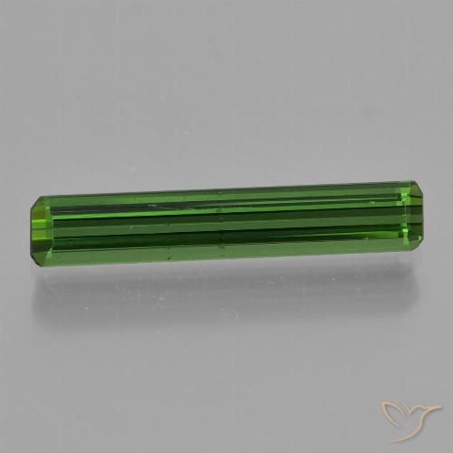 1.08ct Natural Medium Green Tourmaline, Emerald Cut, VVS-VS