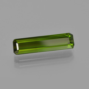 2.15 ct Green Tourmaline Stone, Natural Tourmaline in Octagon Facet Shape for Sale