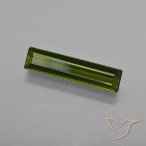 2.01 ct Green Tourmaline Stone, Natural Tourmaline in Octagon Facet Shape for Sale