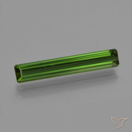 2.11ct Natural Dark Green Tourmaline, Emerald Cut, VVS-VS