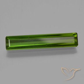 2.34 ct Green Tourmaline Stone, Natural Tourmaline in Octagon Facet Shape for Sale
