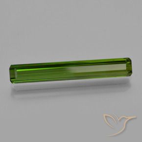 2.52 ct Green Tourmaline Stone, Natural Tourmaline in Octagon Facet Shape for Sale