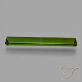 Tourmaline Gemstone in 23.8 x 3.6 mm Size for Sale, Tourmaline Stone in Deep Green Color