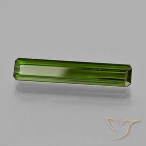 3.19 ct Green Tourmaline Stone, Natural Tourmaline in Octagon Facet Shape for Sale