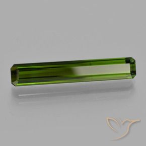 3.24 ct Green Tourmaline Stone, Natural Tourmaline in Octagon Facet Shape for Sale