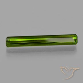 3.27 ct Green Tourmaline Stone, Natural Tourmaline in Octagon Facet Shape for Sale