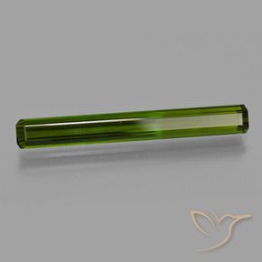 3.19 ct Green Tourmaline Stone, Natural Tourmaline in Octagon Facet Shape for Sale
