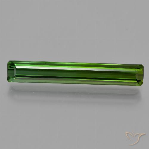2.60ct Natural Dark Green Tourmaline, Emerald Cut, VS