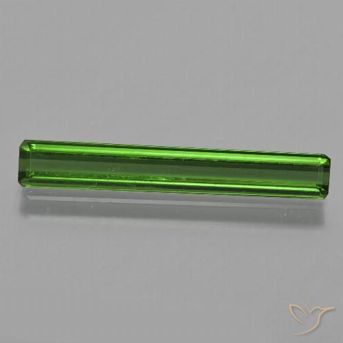 2.01ct Natural Dark Green Tourmaline, Emerald Cut, VS