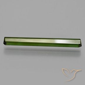 Tourmaline Gemstone in 24.6 x 3.3 mm Size for Sale, Tourmaline Stone in Forest Green Color