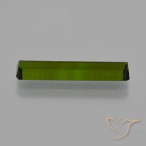 Tourmaline Gemstone in 19.2 x 4.4 mm Size for Sale, Tourmaline Stone in Dark Green Color