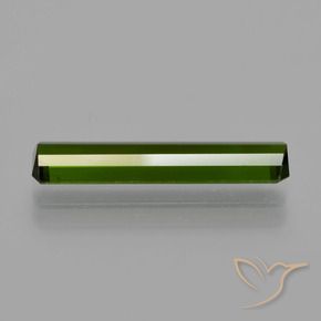Tourmaline Gemstone in 18.1 x 4.3 mm Size for Sale, Tourmaline Stone in Dark Earthy Green Color