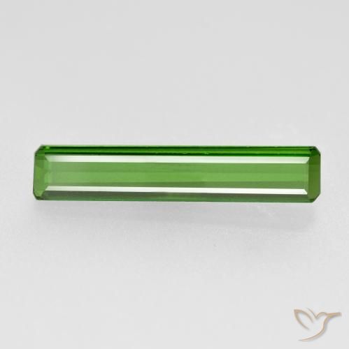 1.35ct Natural Green Tourmaline, Octagon / Emerald Cut, VS, Photo A