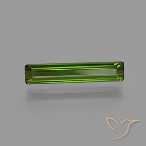 1.32 ct Green Tourmaline Stone, Natural Tourmaline in Octagon Facet Shape for Sale