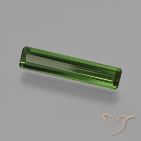1.36 ct Green Tourmaline Stone, Natural Tourmaline in Octagon Facet Shape for Sale