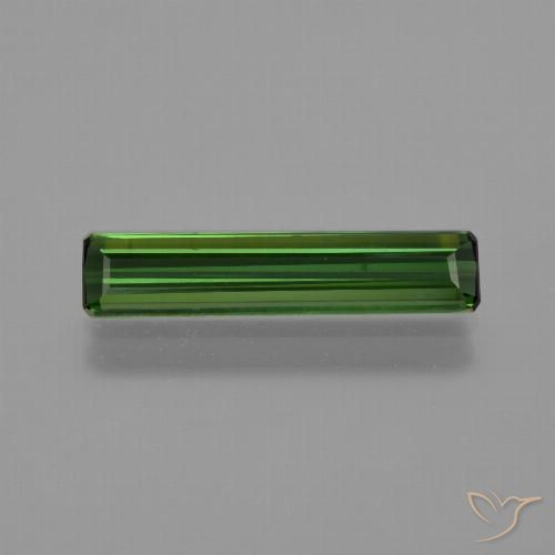1.35ct Natural Forest Green Tourmaline, Emerald Cut, VS