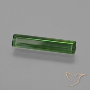 1.35 ct Green Tourmaline Stone, Natural Tourmaline in Octagon Facet Shape for Sale