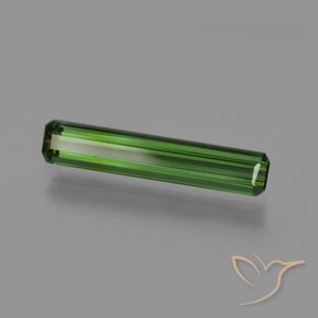 1.30 ct Green Tourmaline Stone, Natural Tourmaline in Octagon Facet Shape for Sale
