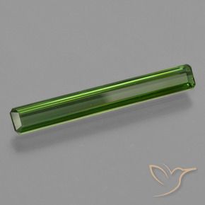 1.32 ct Green Tourmaline Stone, Natural Tourmaline in Octagon Facet Shape for Sale