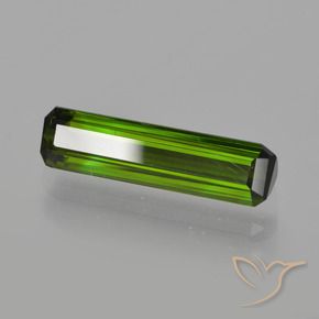 1.67 ct Green Tourmaline Stone, Natural Tourmaline in Octagon Facet Shape for Sale