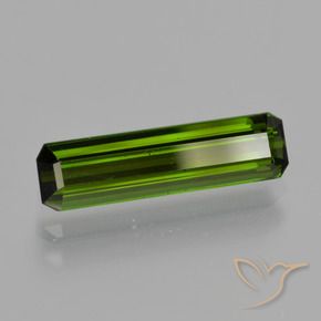 1.64 ct Green Tourmaline Stone, Natural Tourmaline in Octagon Facet Shape for Sale