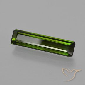 1.80 ct Green Tourmaline Stone, Natural Tourmaline in Octagon Facet Shape for Sale