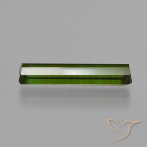 Tourmaline Gemstone in 15.9 x 3.9 mm Size for Sale, Tourmaline Stone in Dark Earthy Green Color