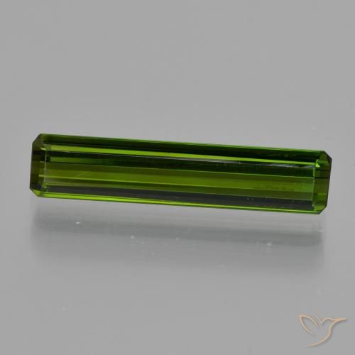 1.84ct Natural Dark Green Tourmaline, Emerald Cut, VS