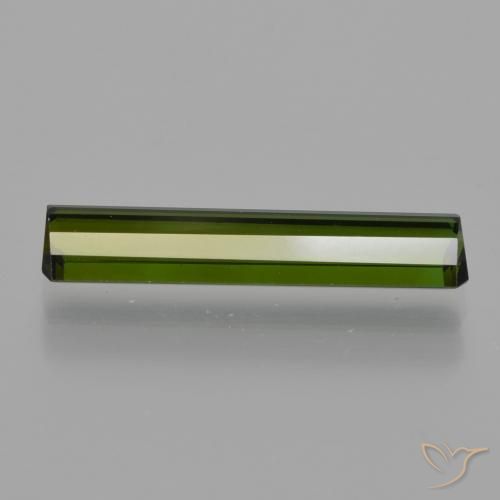 Tourmaline Gemstone in 17.3 x 3.7 mm Size for Sale, Tourmaline Stone in Dark Green Color