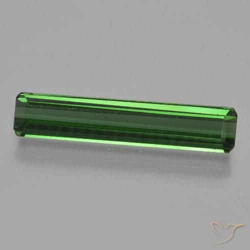 1.57ct Natural Green Tourmaline, Emerald Cut, VVS-VS