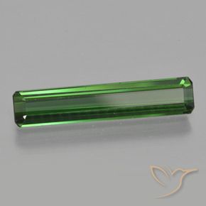 1.57 ct Green Tourmaline Stone, Natural Tourmaline in Octagon Facet Shape for Sale