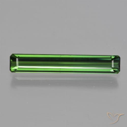 1.67ct Natural Medium Green Tourmaline, Emerald Cut, VVS-VS