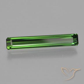 1.67 ct Green Tourmaline Stone, Natural Tourmaline in Octagon Facet Shape for Sale