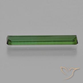 Tourmaline Gemstone in 19.3 x 3.3 mm Size for Sale, Tourmaline Stone in Medium Green Color