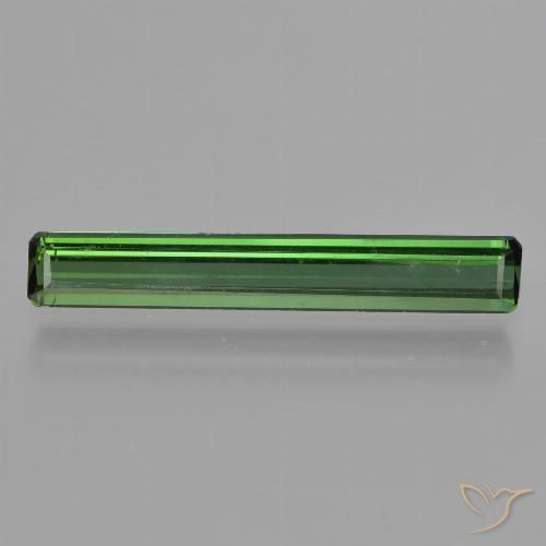 1.65ct Natural Green Tourmaline, Emerald Cut, VS